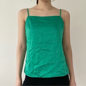 Vintage jcrew green satin tank cami